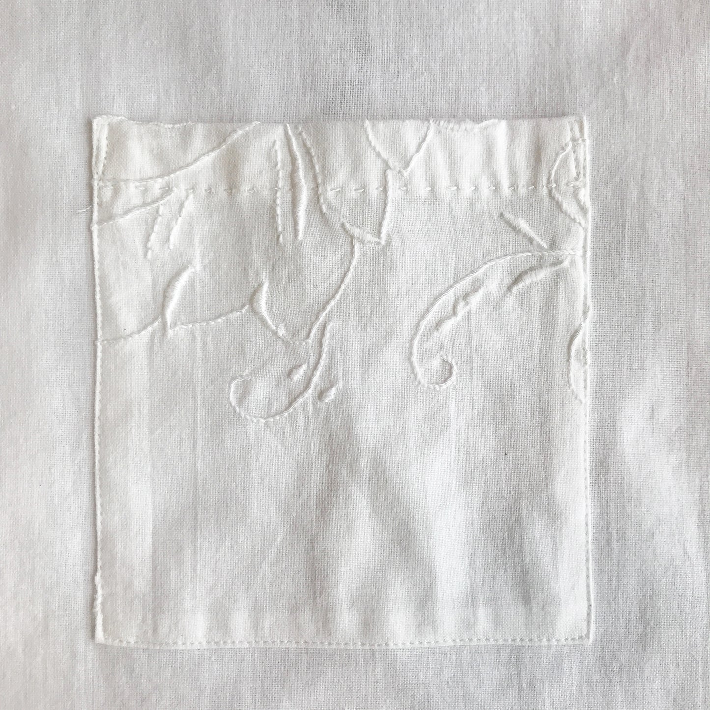 Men's Whitework Embroidered Shirt