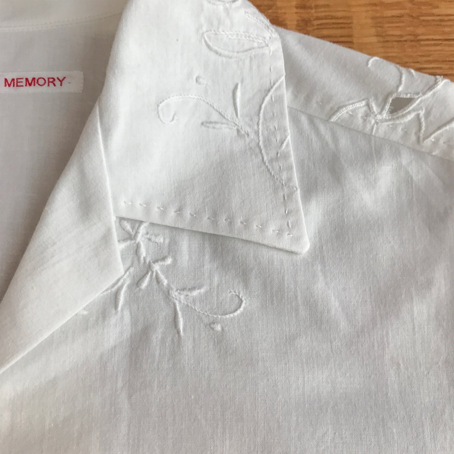 Men's Whitework Embroidered Shirt