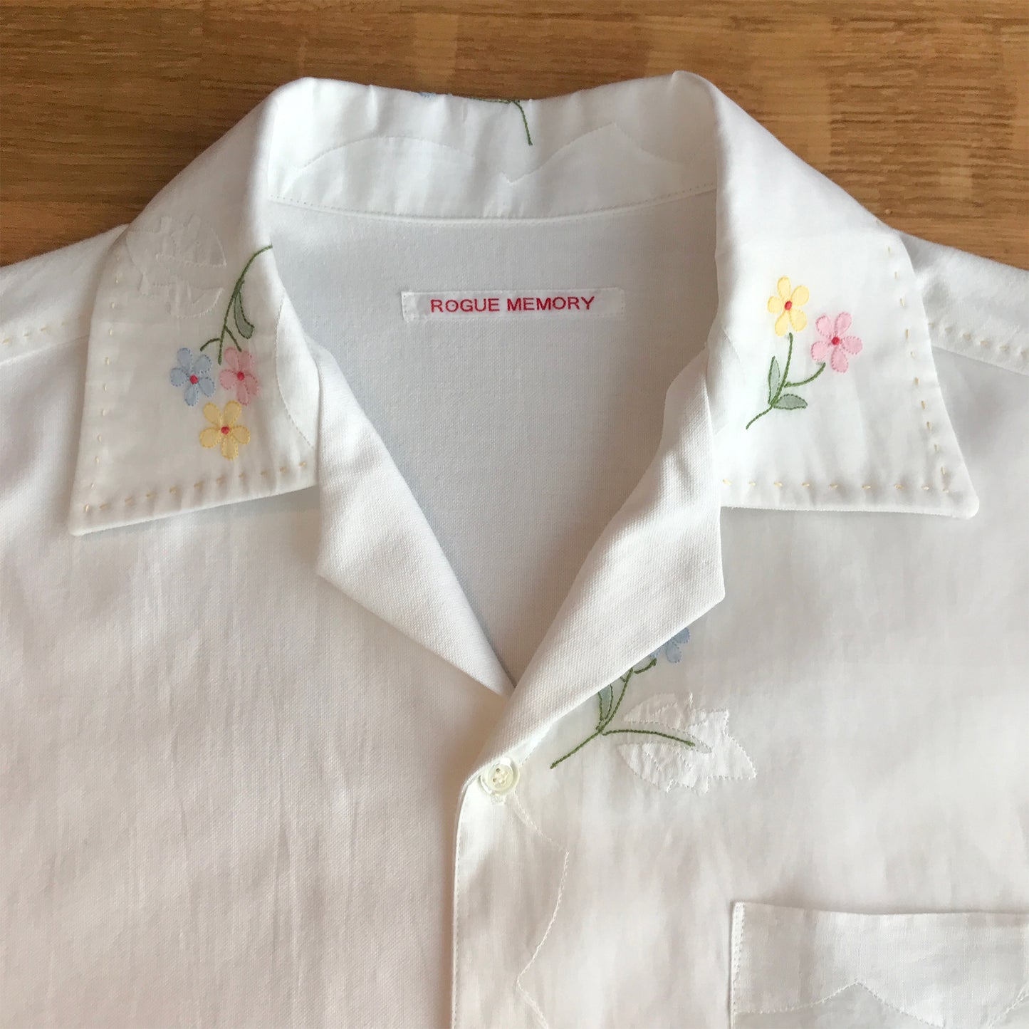Shadow Embroidery Men's Shirt