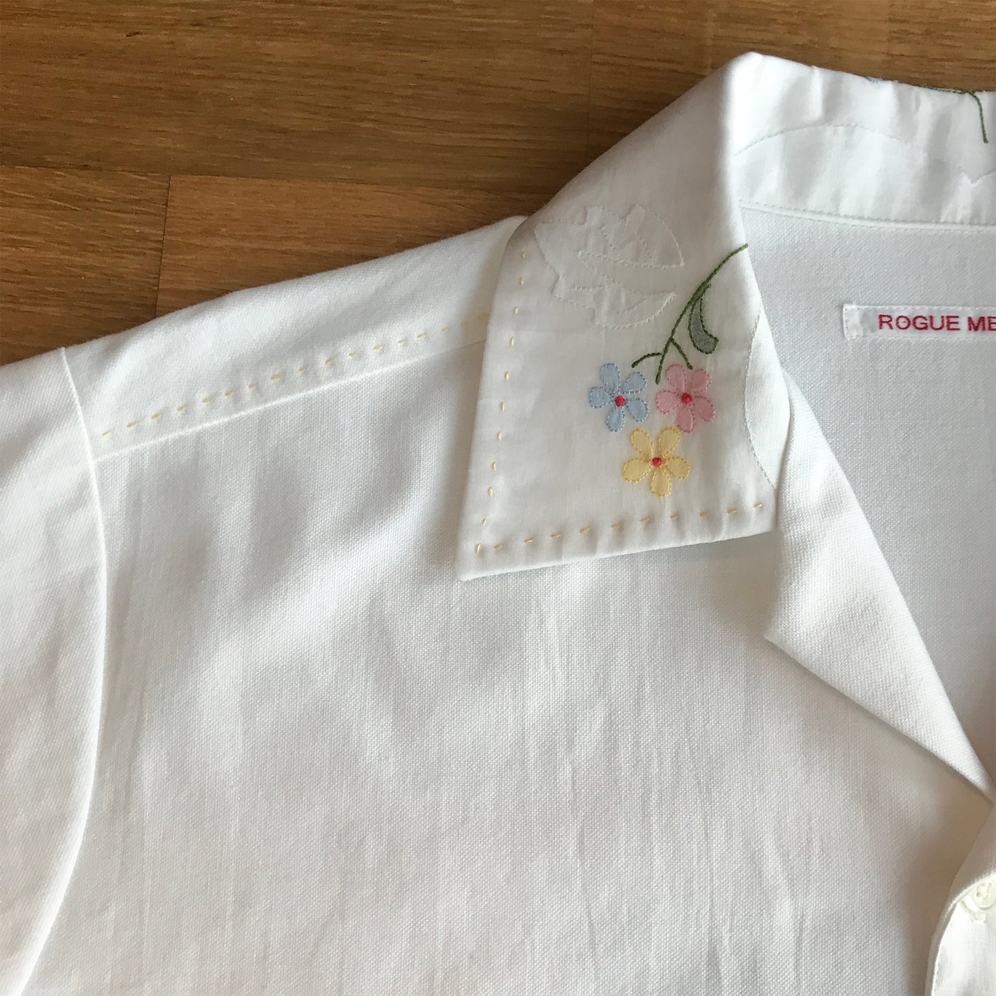 Shadow Embroidery Men's Shirt