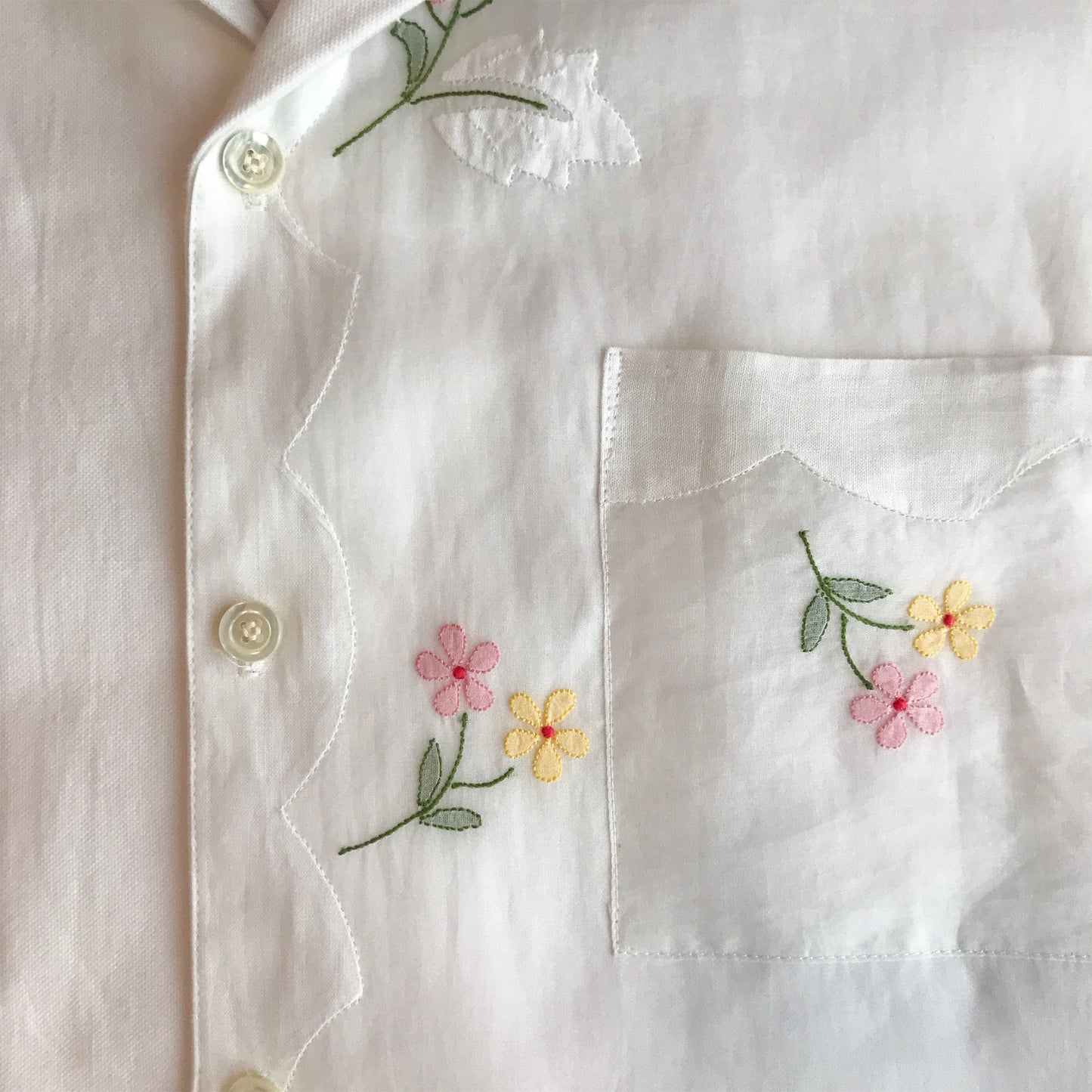 Shadow Embroidery Men's Shirt