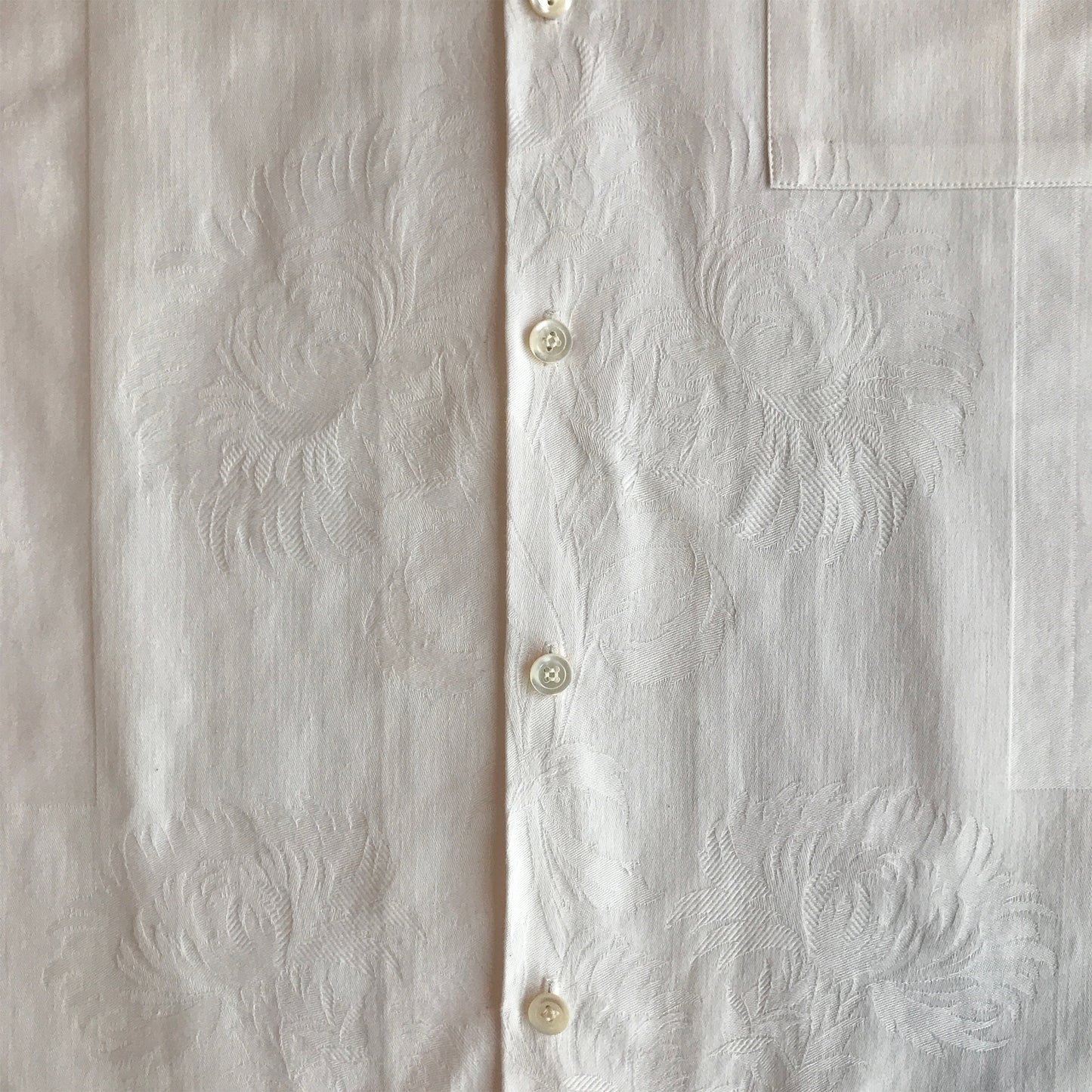 Antique White Damask Men's Shirt