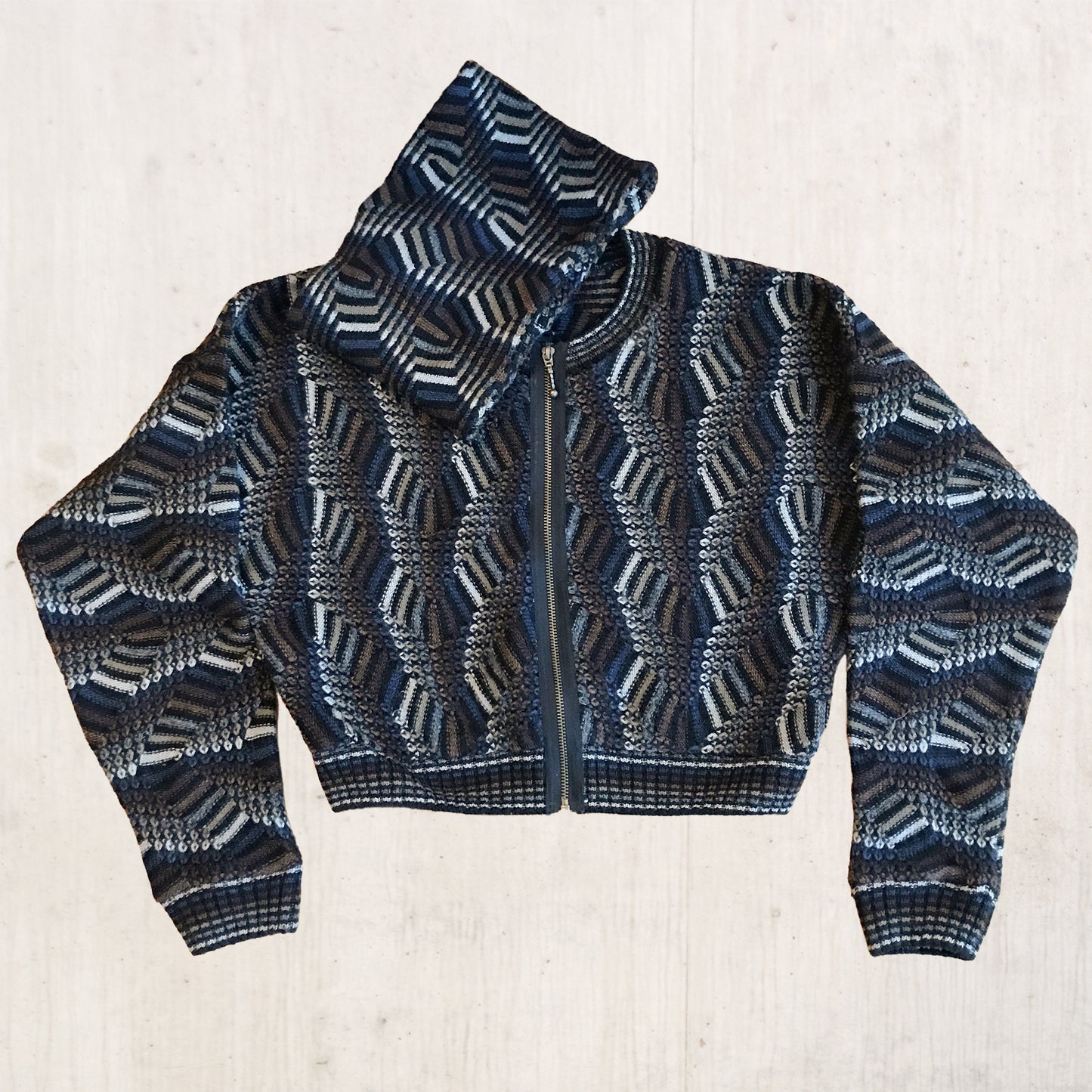 Cropped '80s Sweater with Cowl