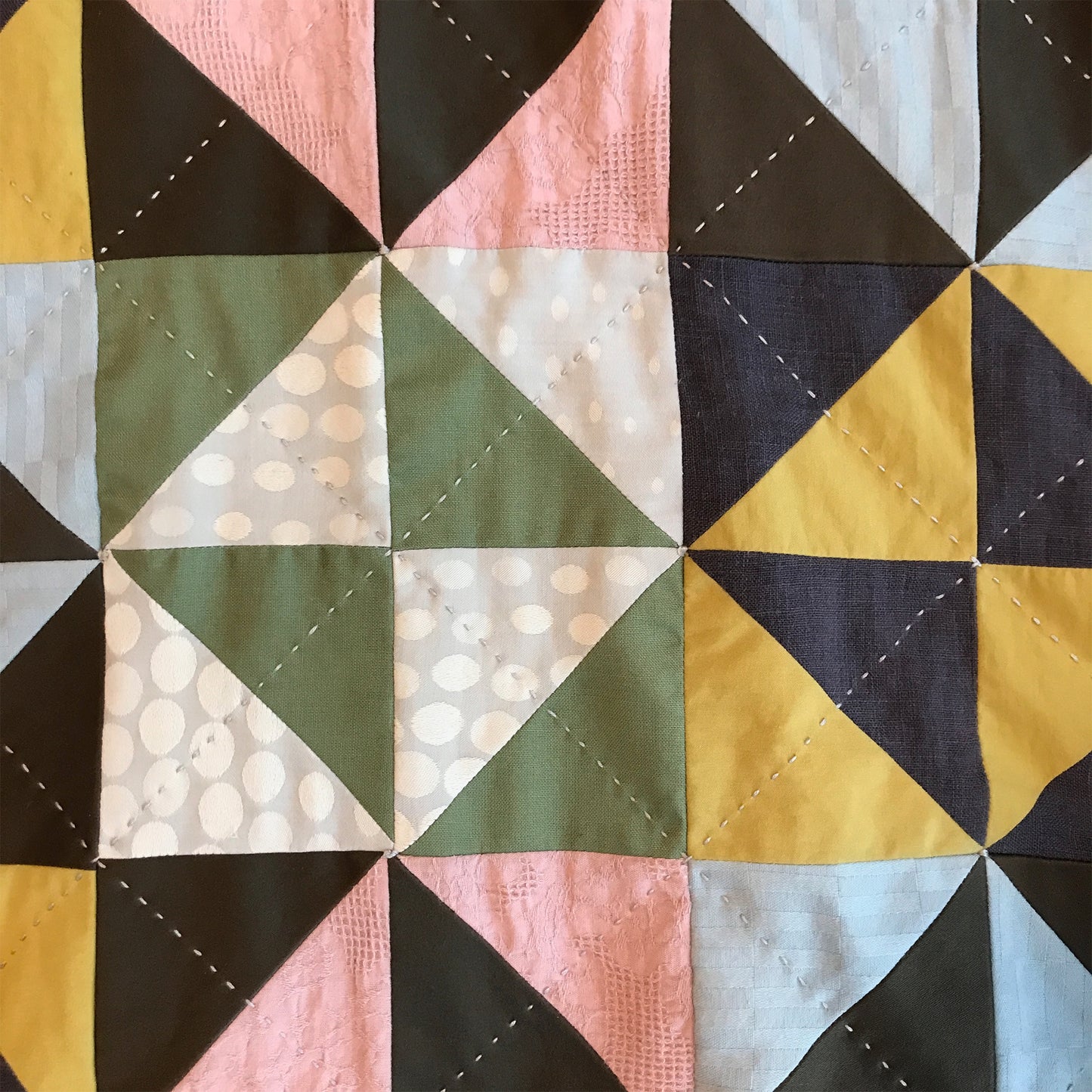 Quilted Patchwork Sweatshirt