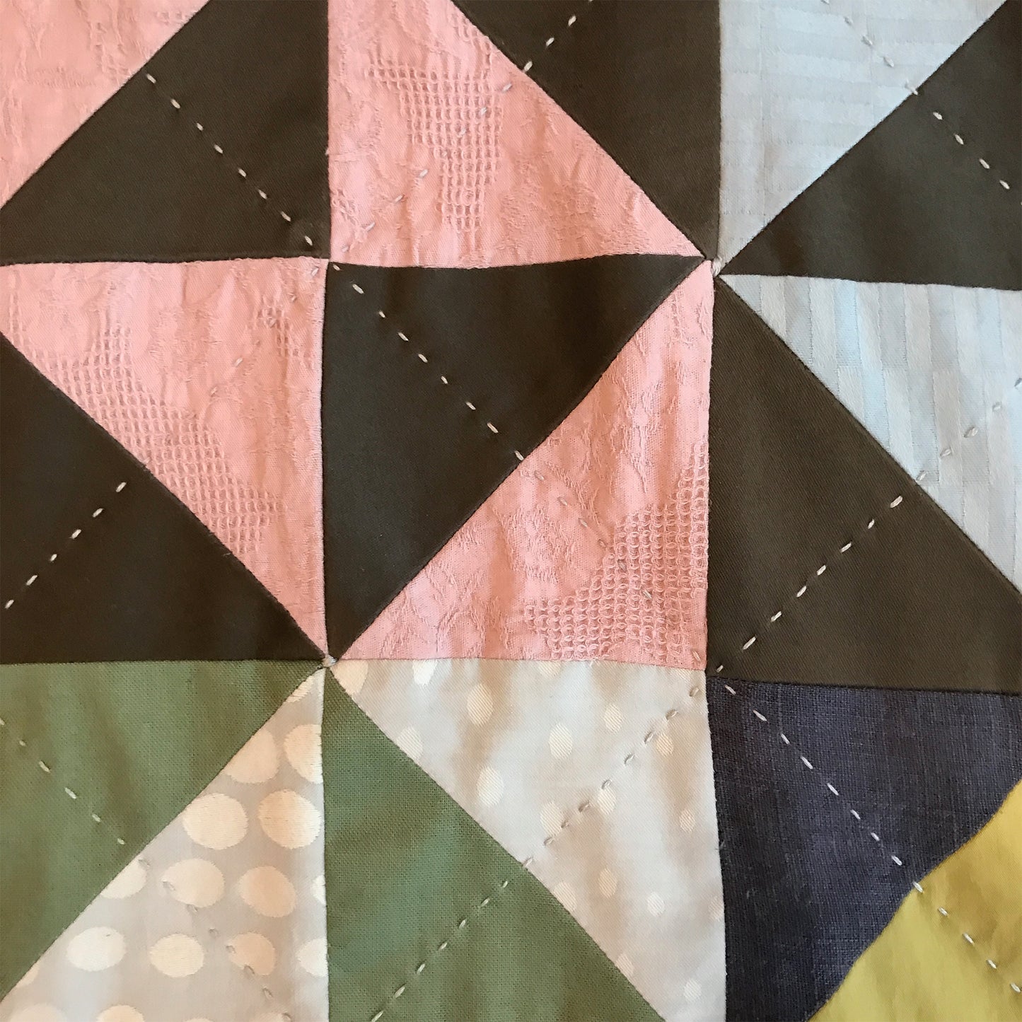 Quilted Patchwork Sweatshirt