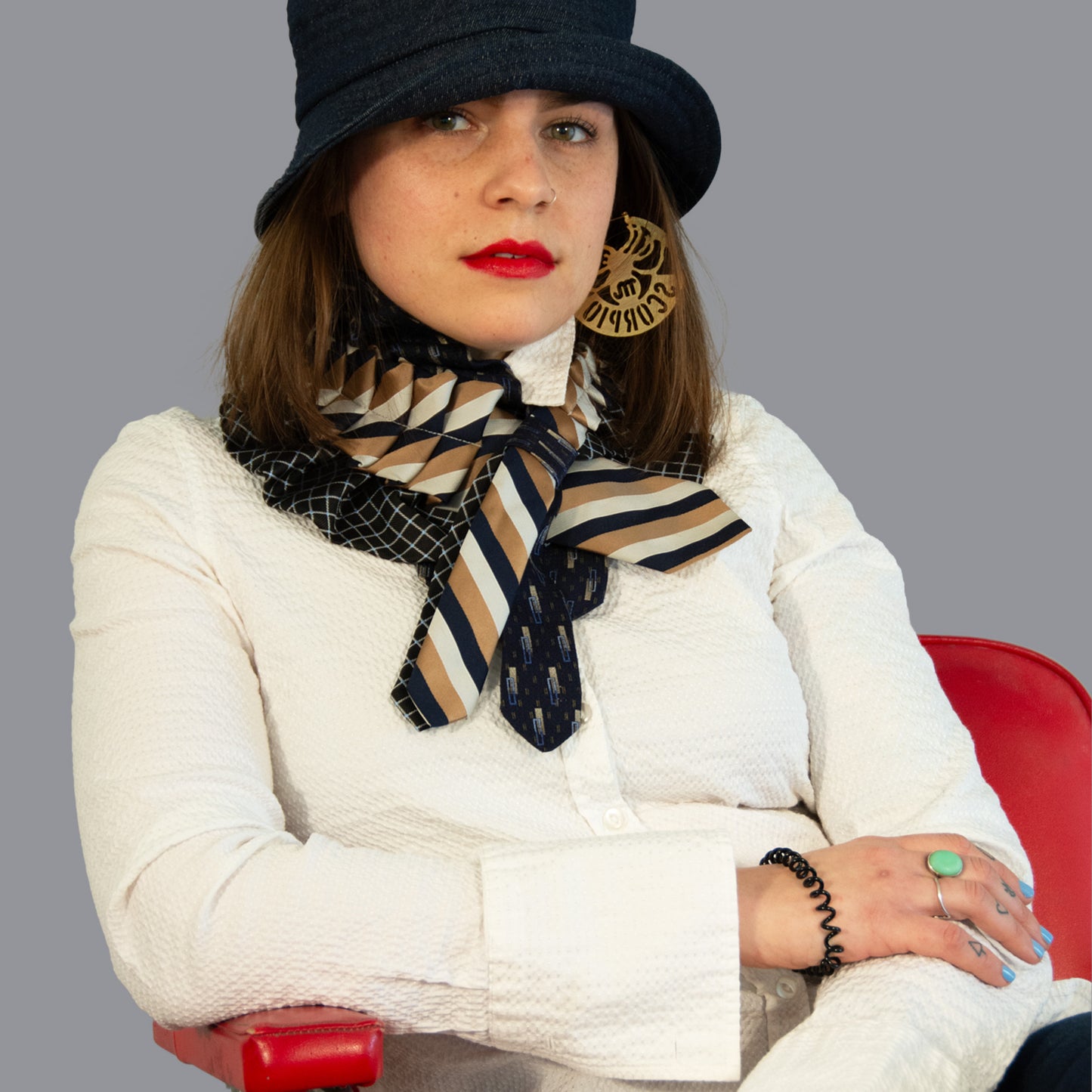 Silk Necktie Scarf