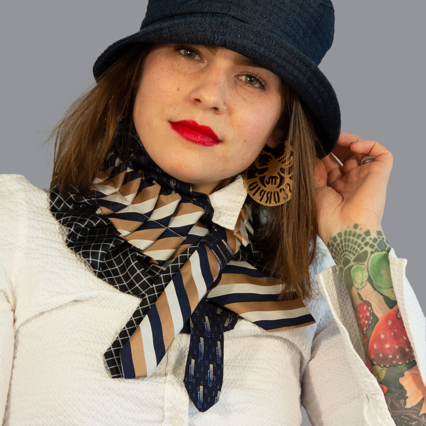 Silk Necktie Scarf