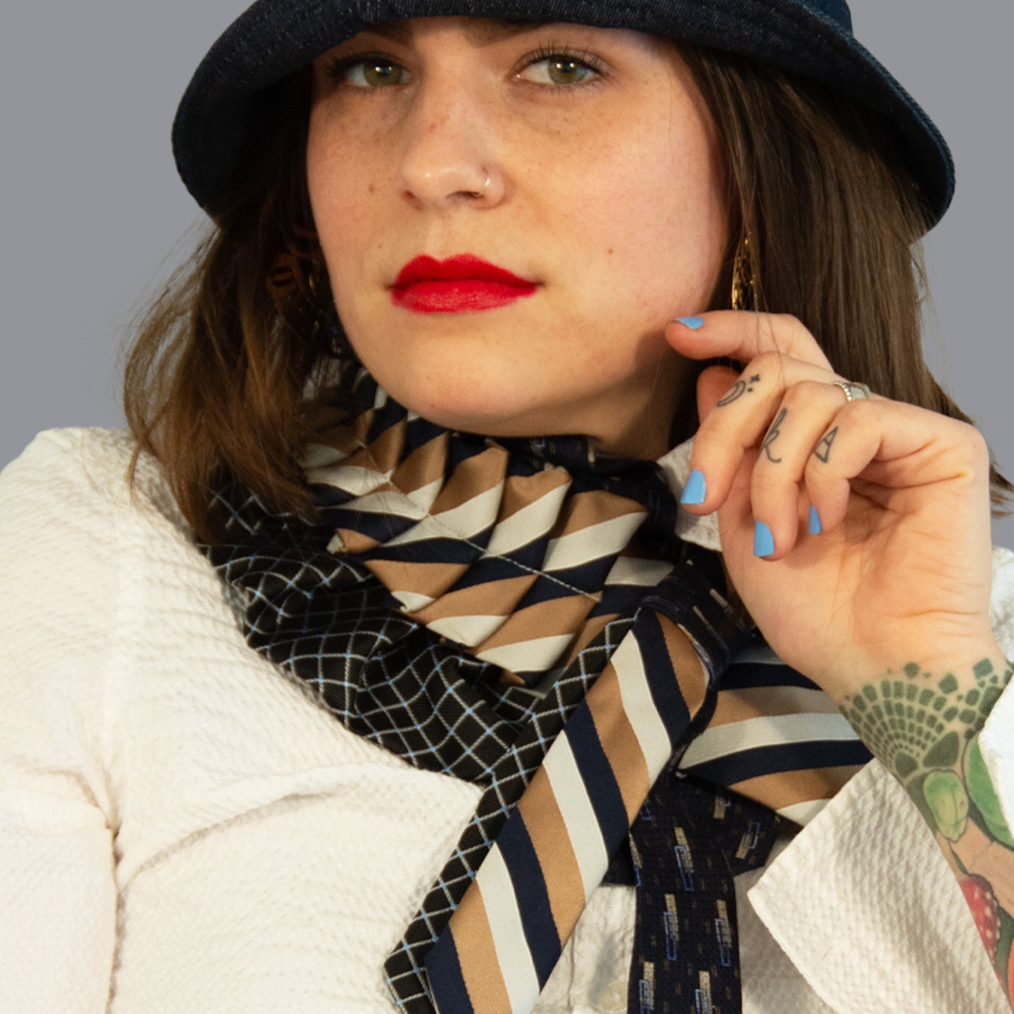 Silk Necktie Scarf