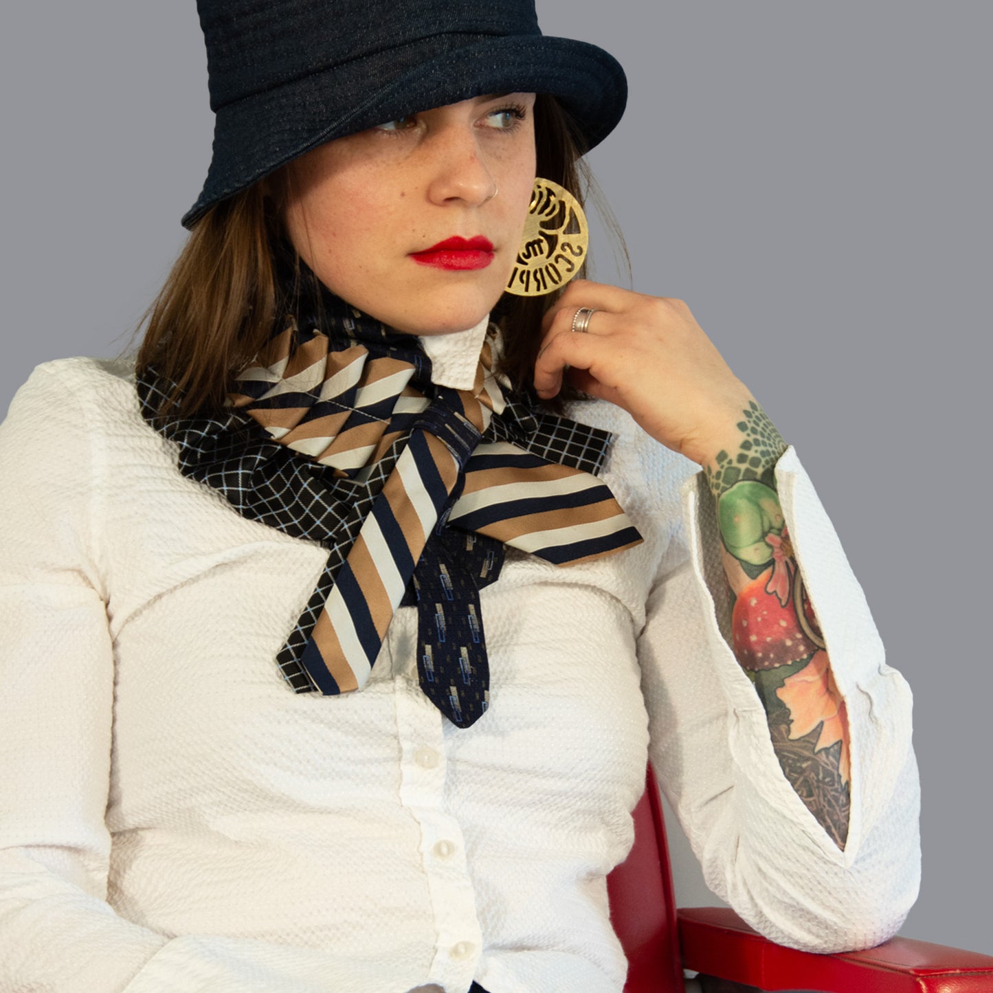 Silk Necktie Scarf