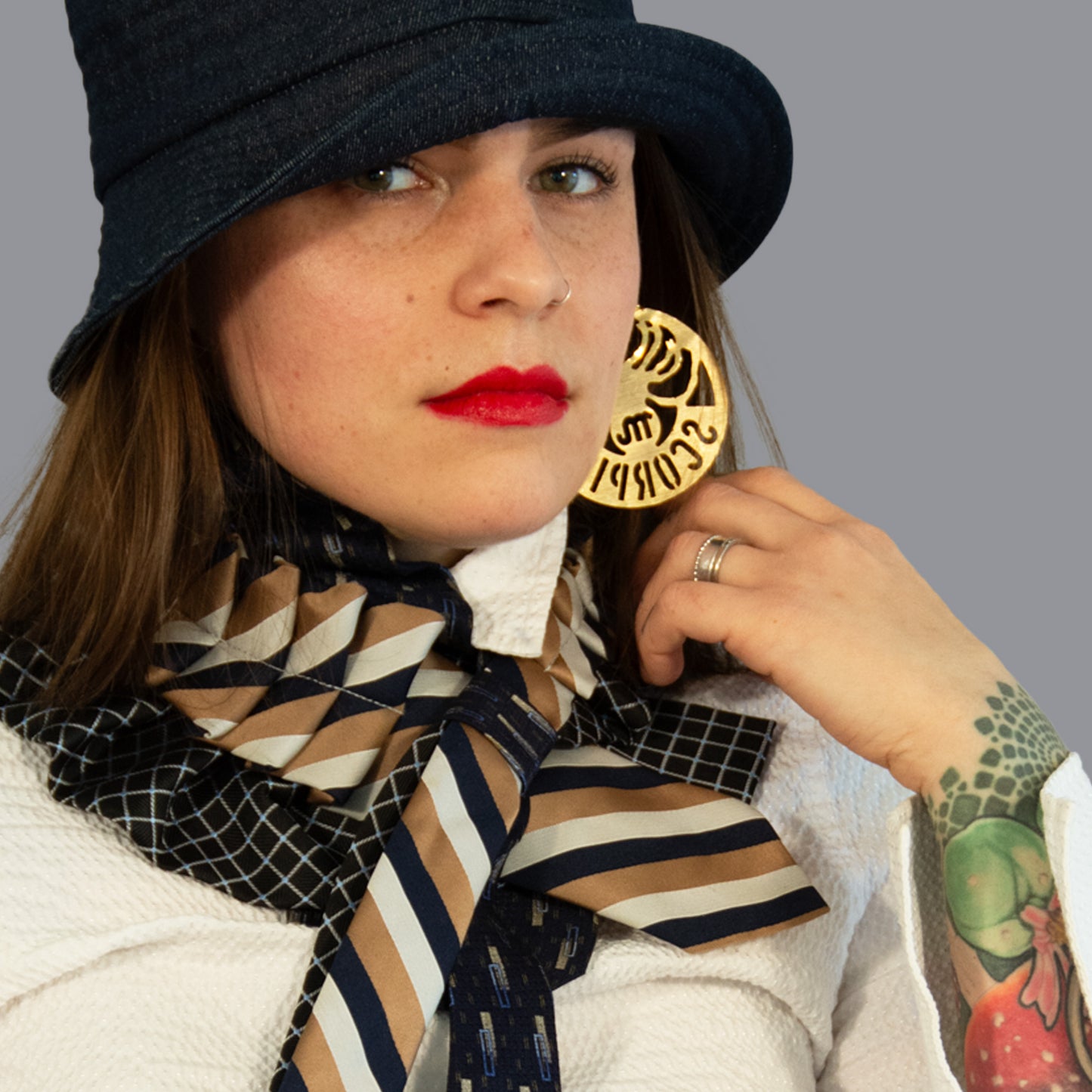 Silk Necktie Scarf