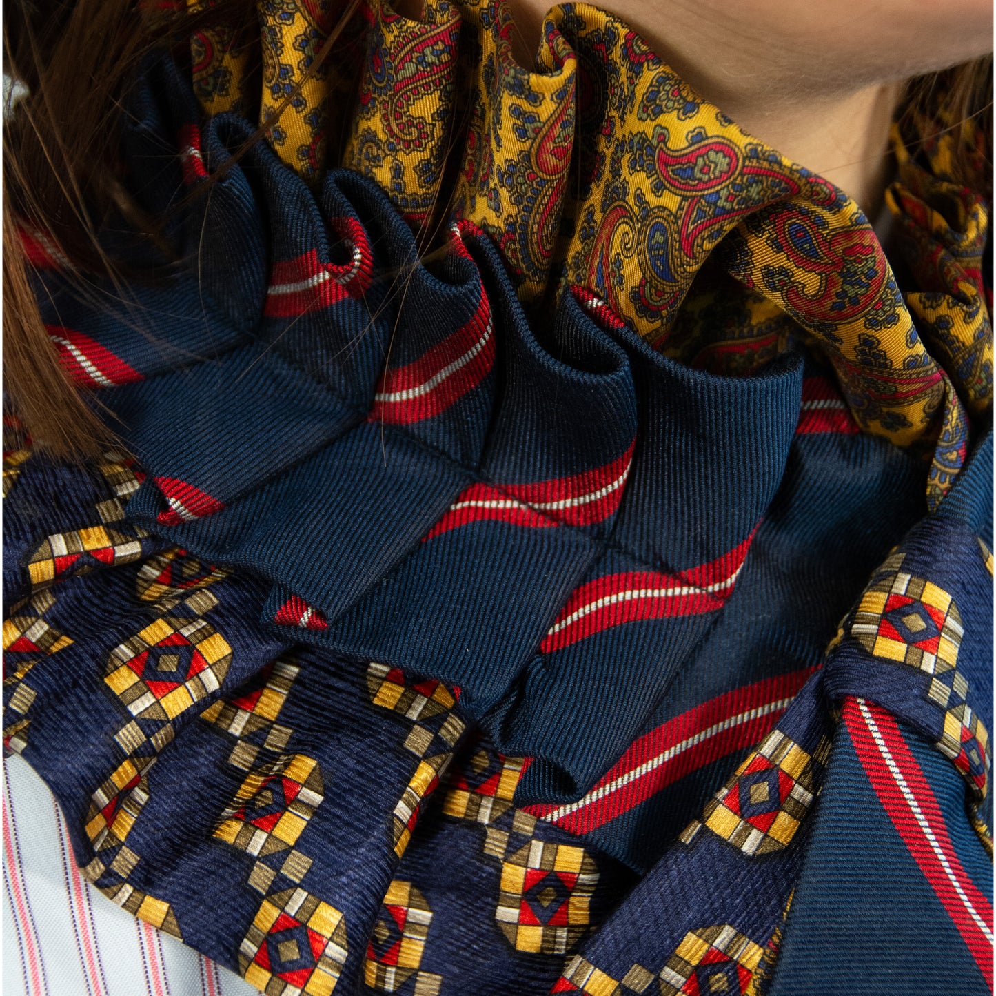 Silk Necktie Scarf