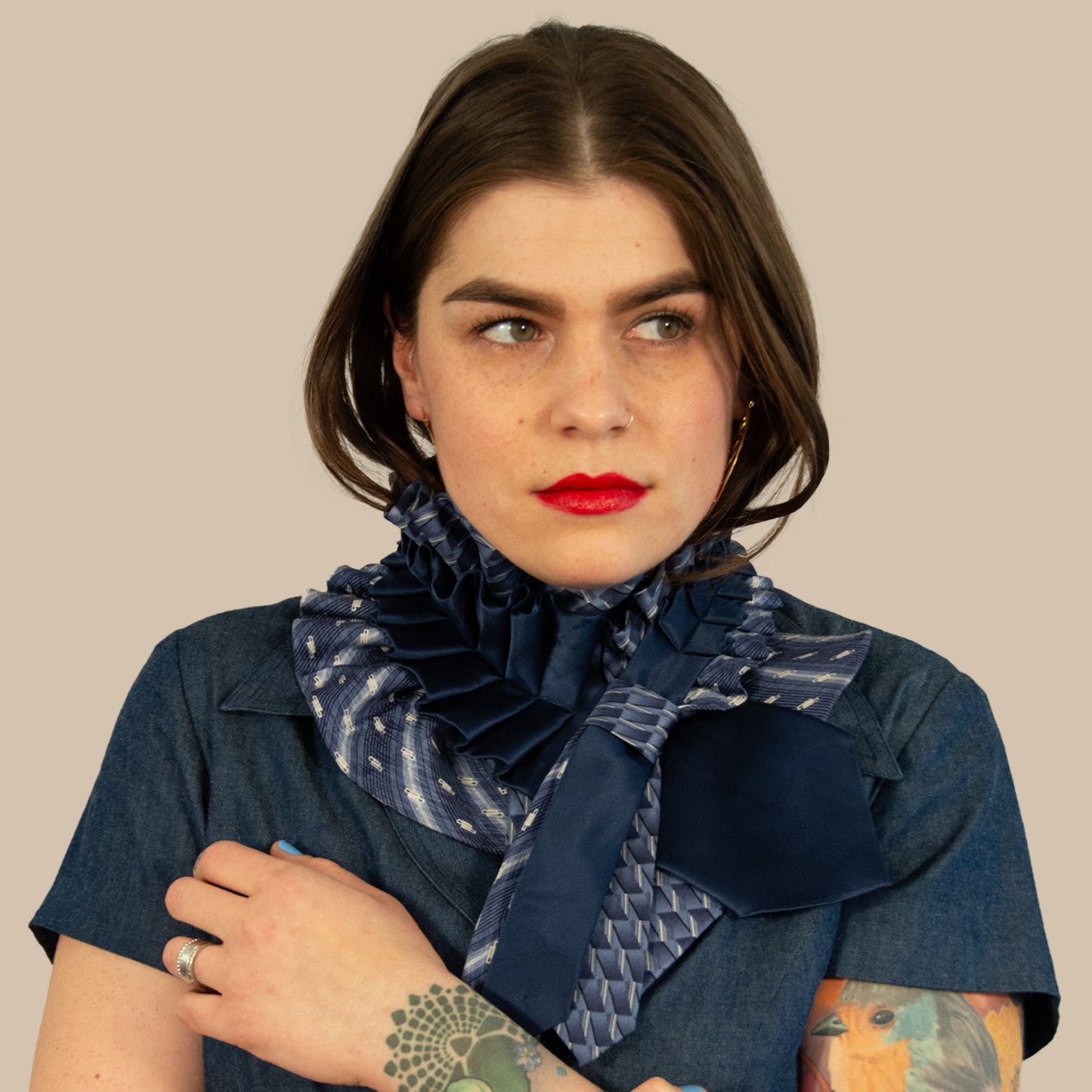 Silk Necktie Scarf