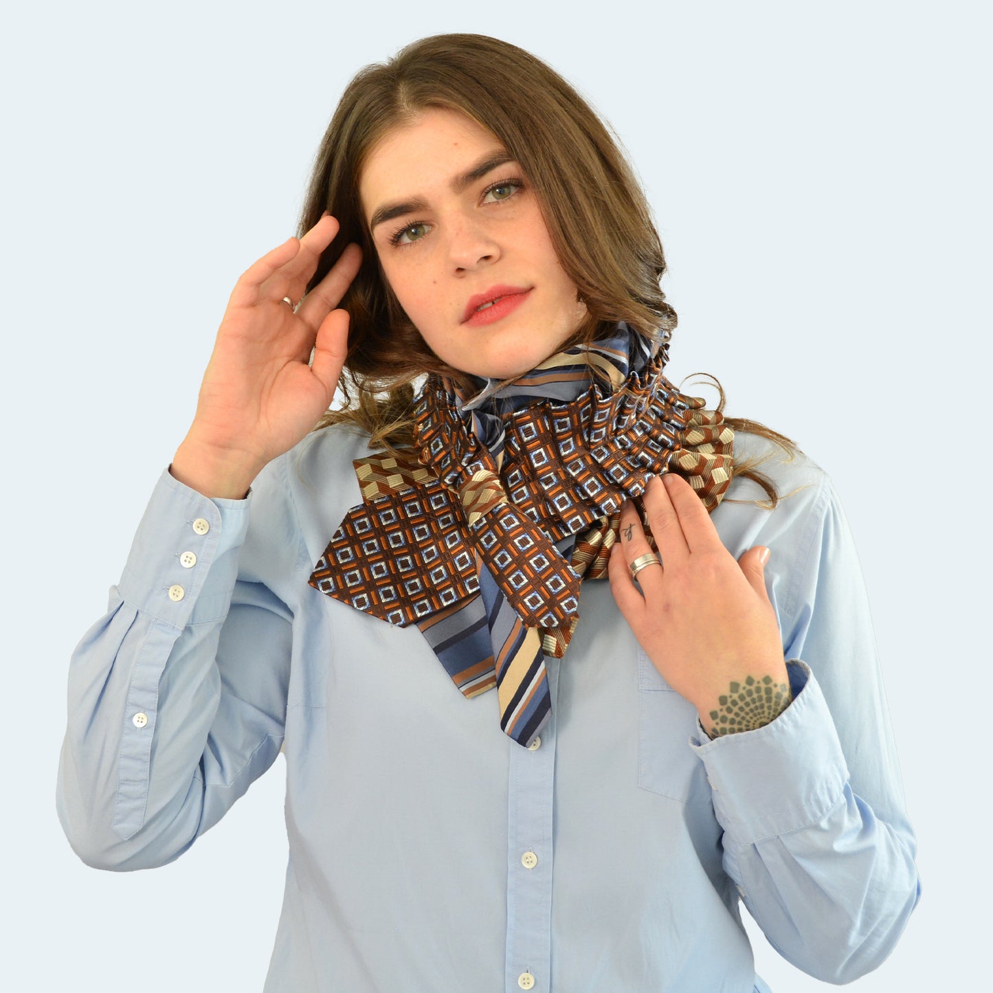 Vintage Silk Necktie Scarf