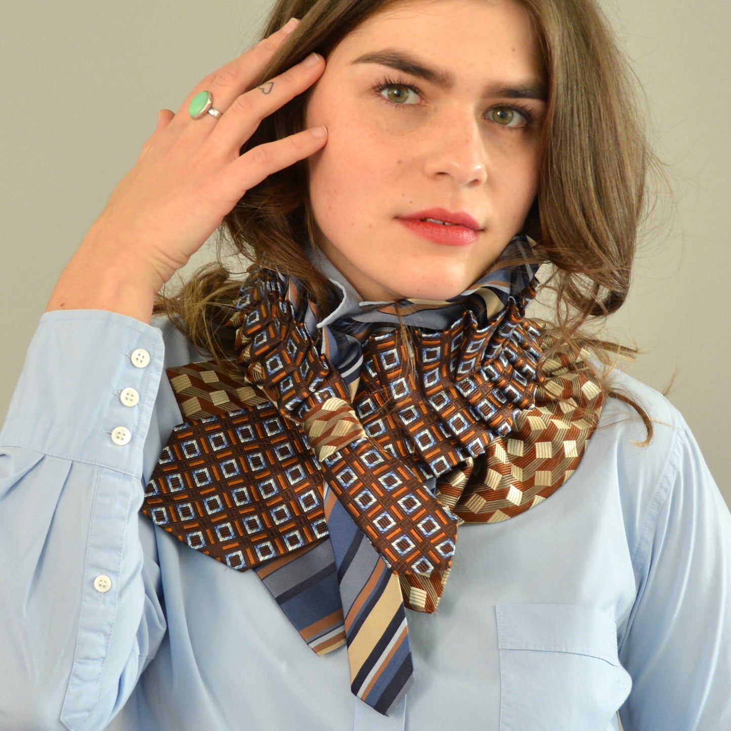 Vintage Silk Necktie Scarf