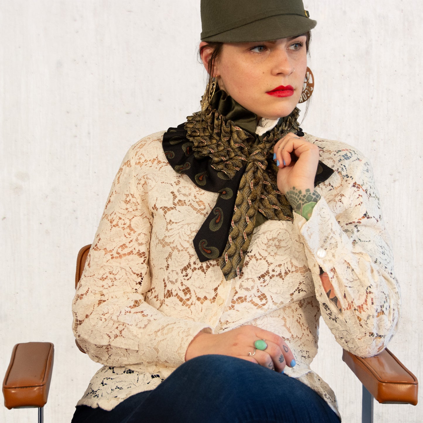 Silk Necktie Scarf