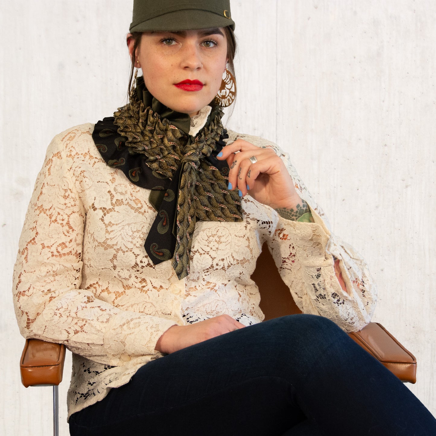 Silk Necktie Scarf