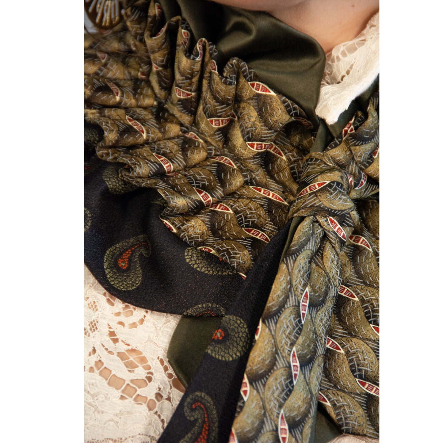 Silk Necktie Scarf