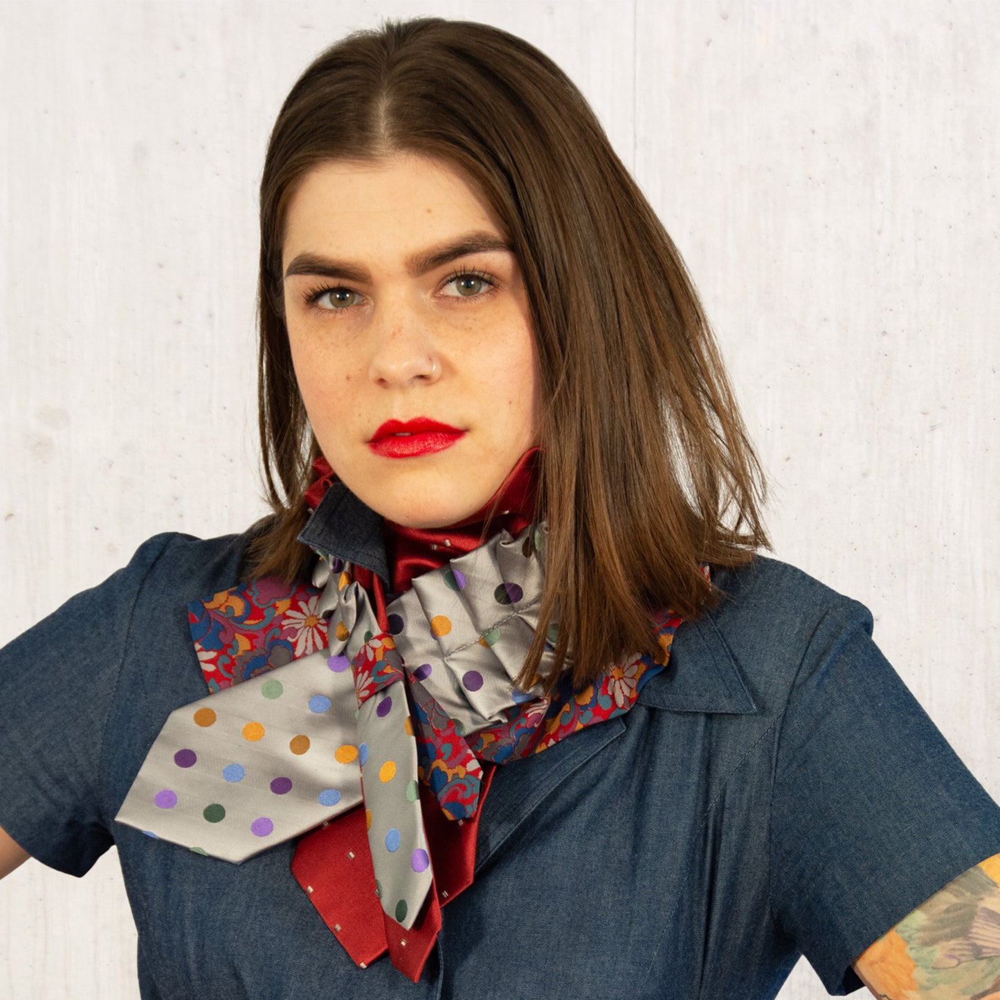 Silk Necktie Scarf