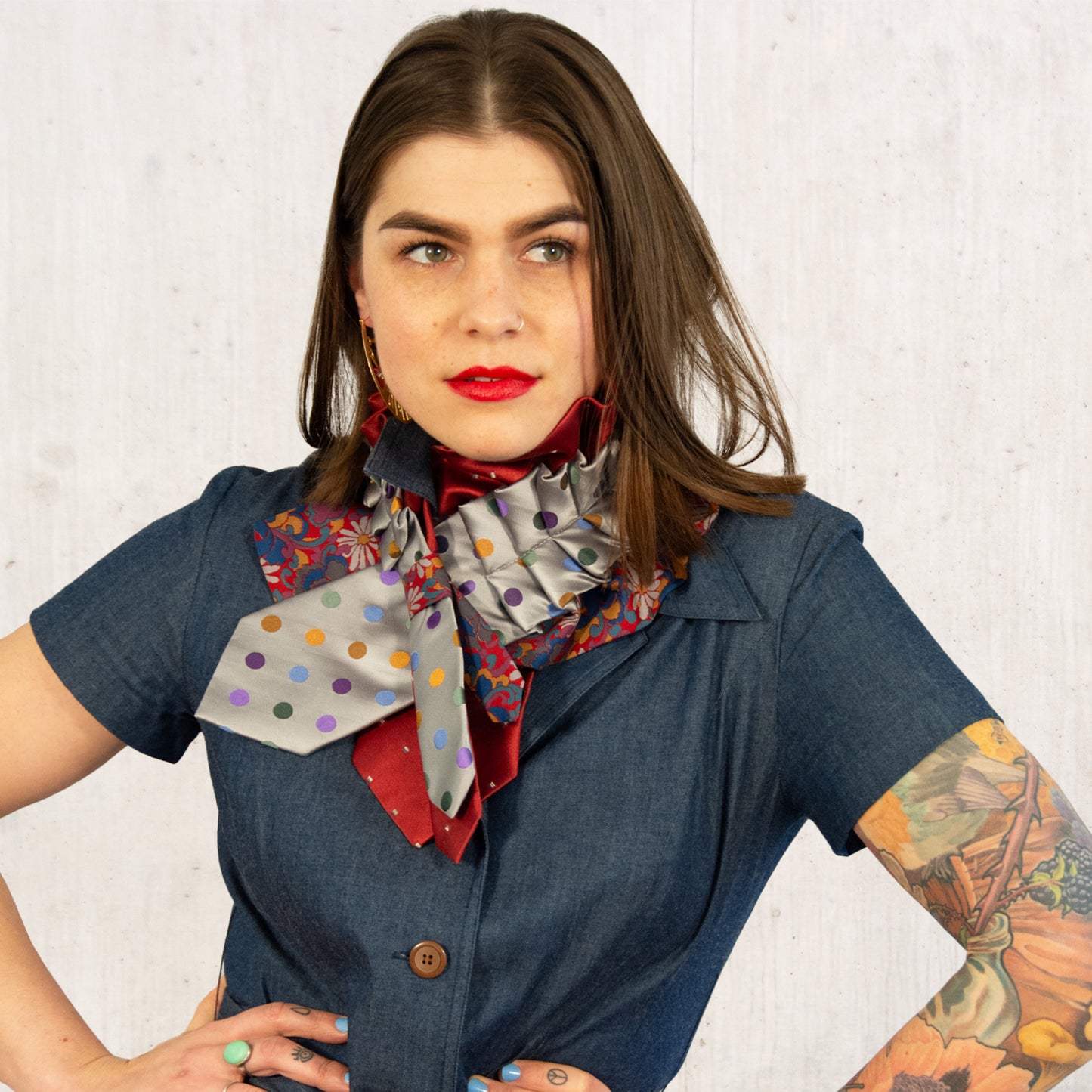 Silk Necktie Scarf