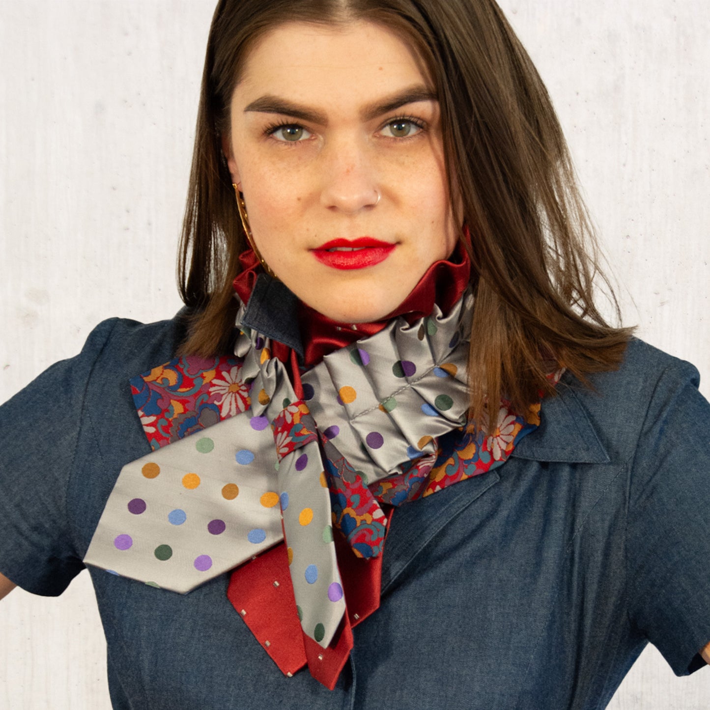 Silk Necktie Scarf
