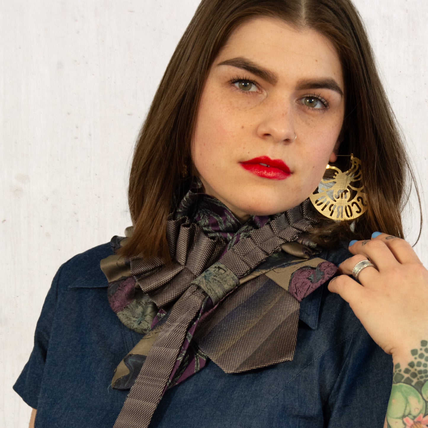 Silk Necktie Scarf