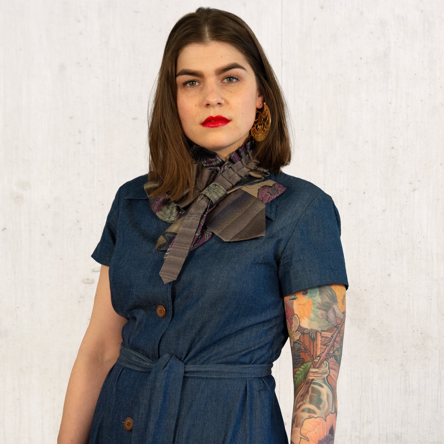 Silk Necktie Scarf