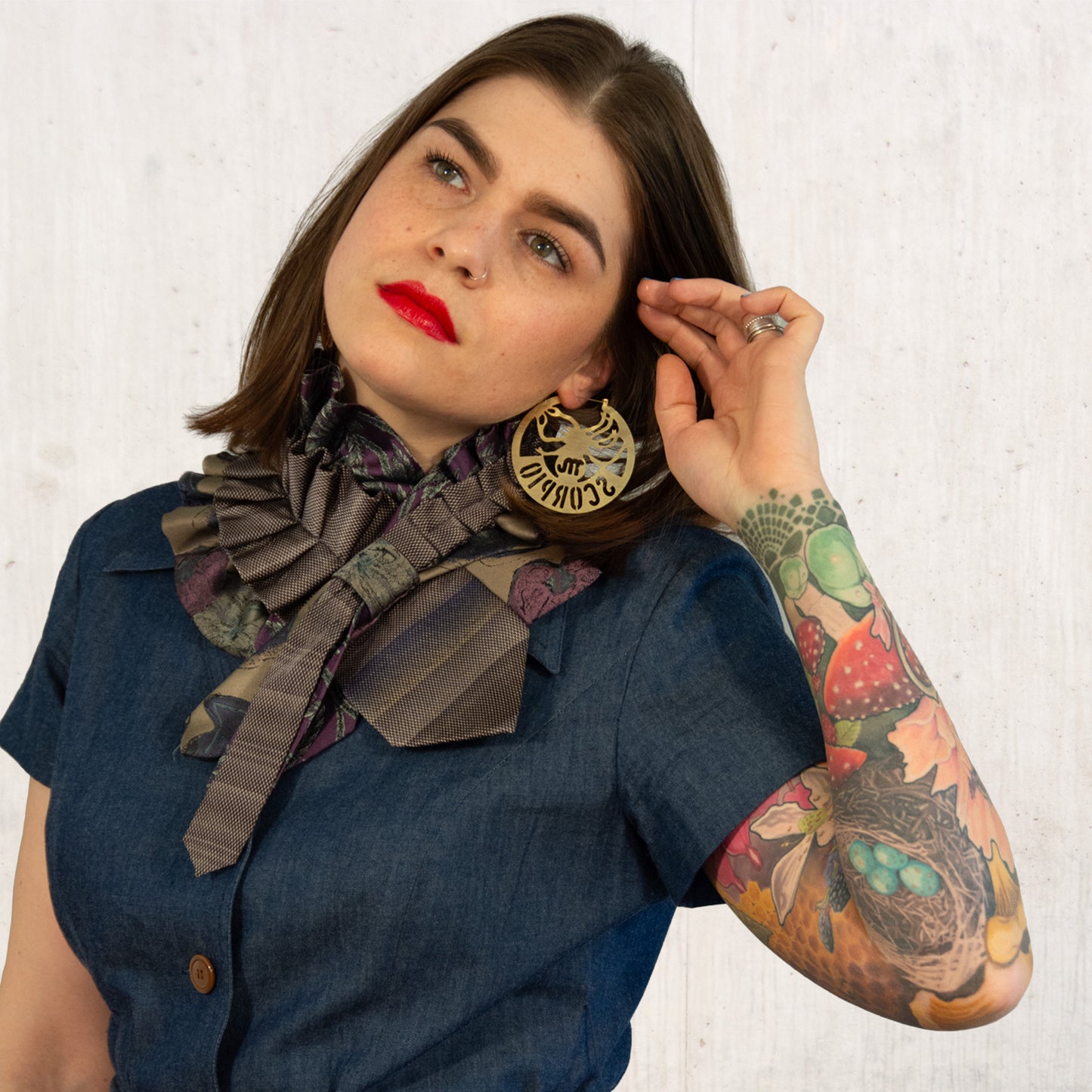 Silk Necktie Scarf