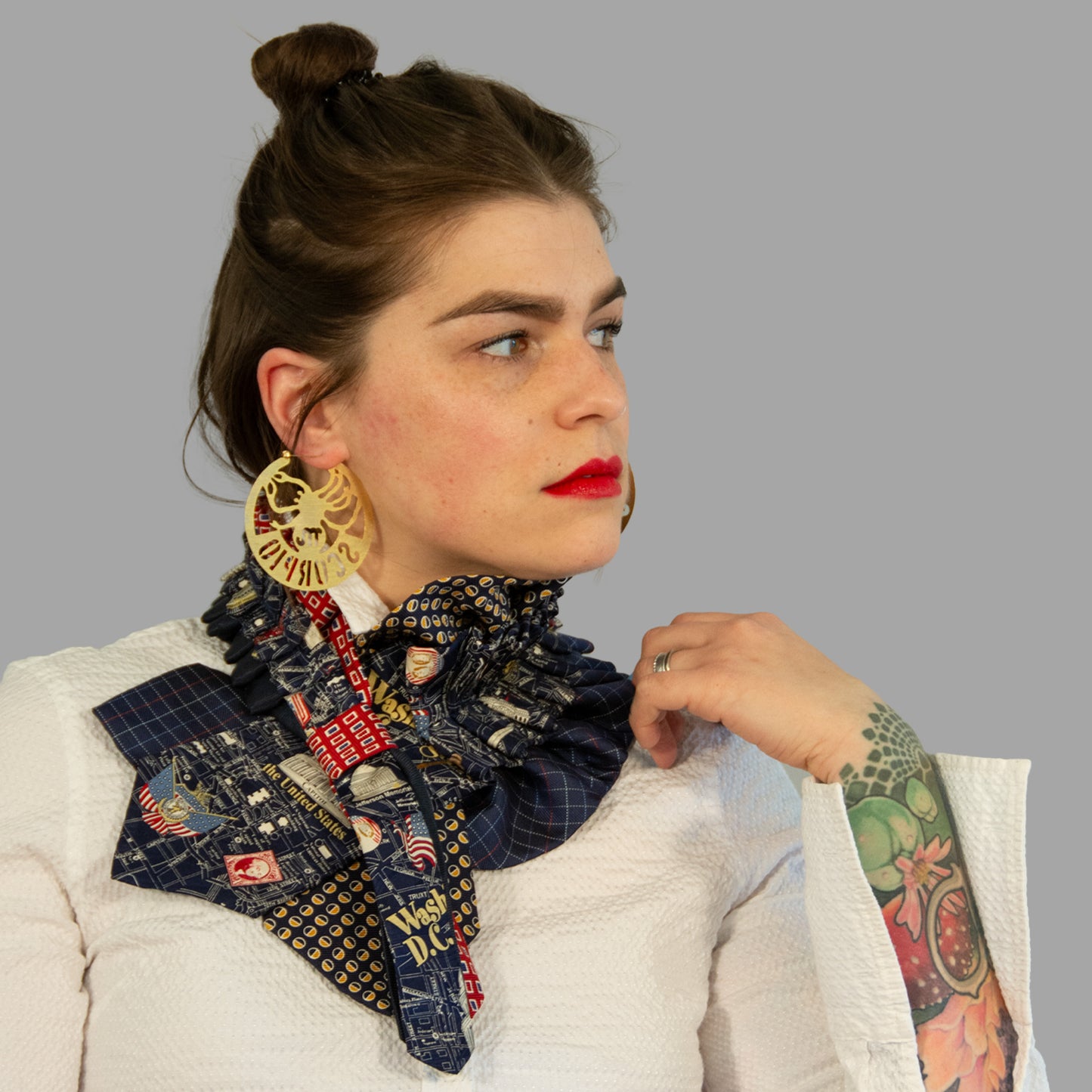Silk Necktie Scarf