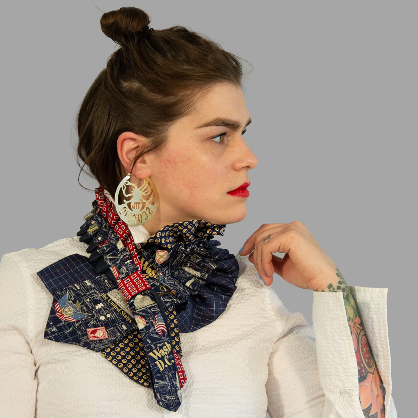 Silk Necktie Scarf