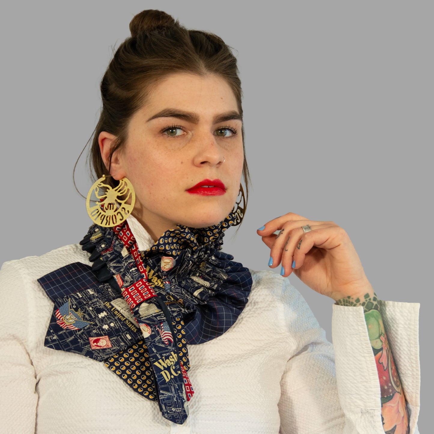 Silk Necktie Scarf