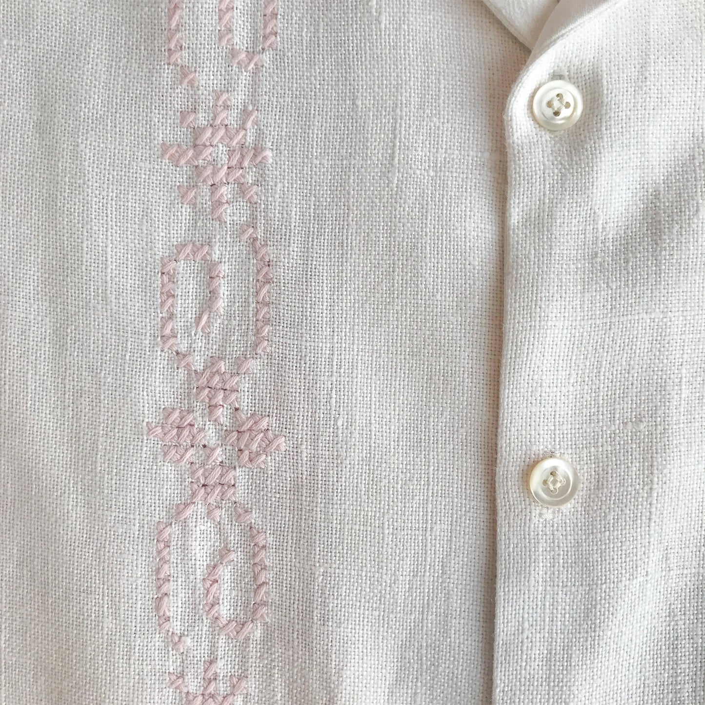 Cross Stitch Embroidered Men's Shirt