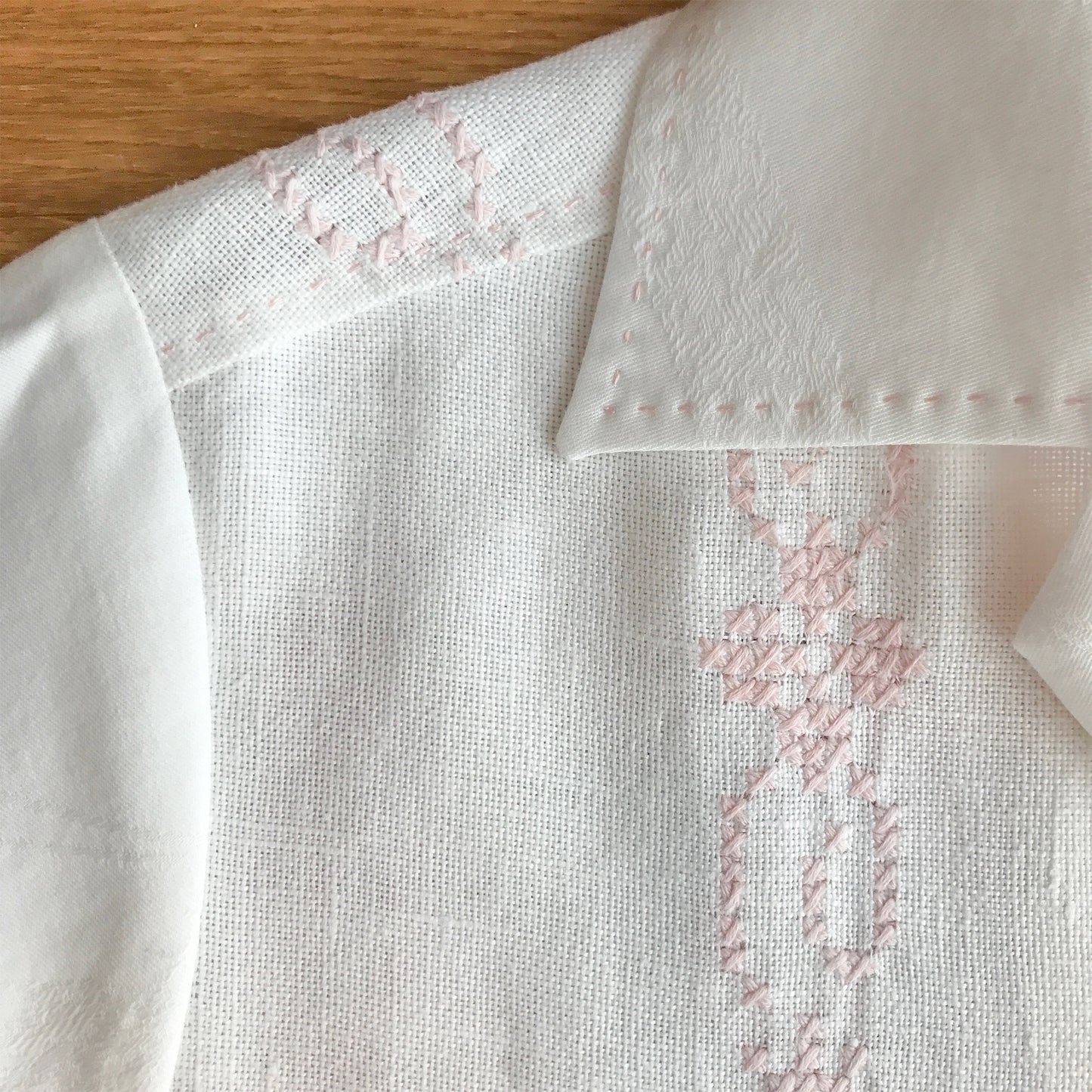 Cross Stitch Embroidered Men's Shirt