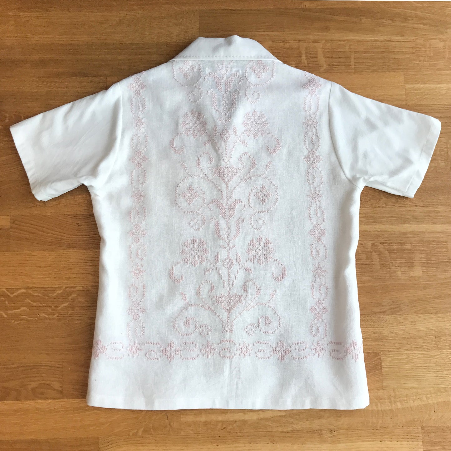 Cross Stitch Embroidered Men's Shirt