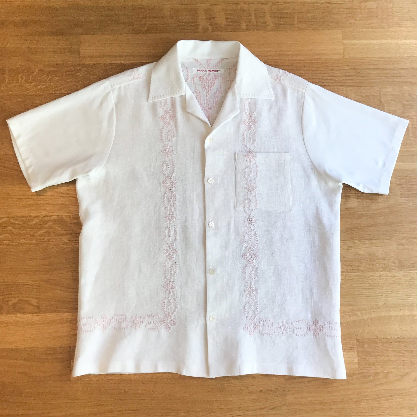 Cross Stitch Embroidered Men's Shirt