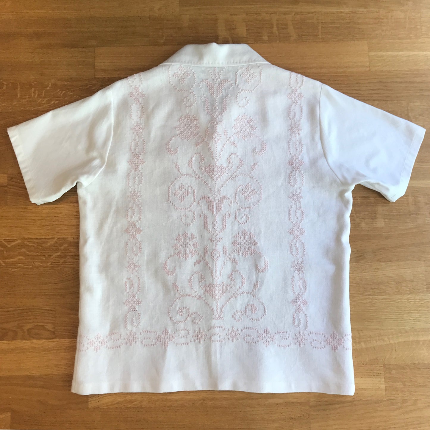 Cross Stitch Embroidered Men's Shirt